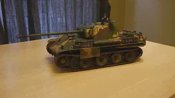 1/16 German Panther G RC Tank in action
