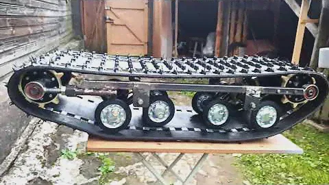 Мотобуксировщик своими руками (мини) - Часть - 1 -"Гусеница"